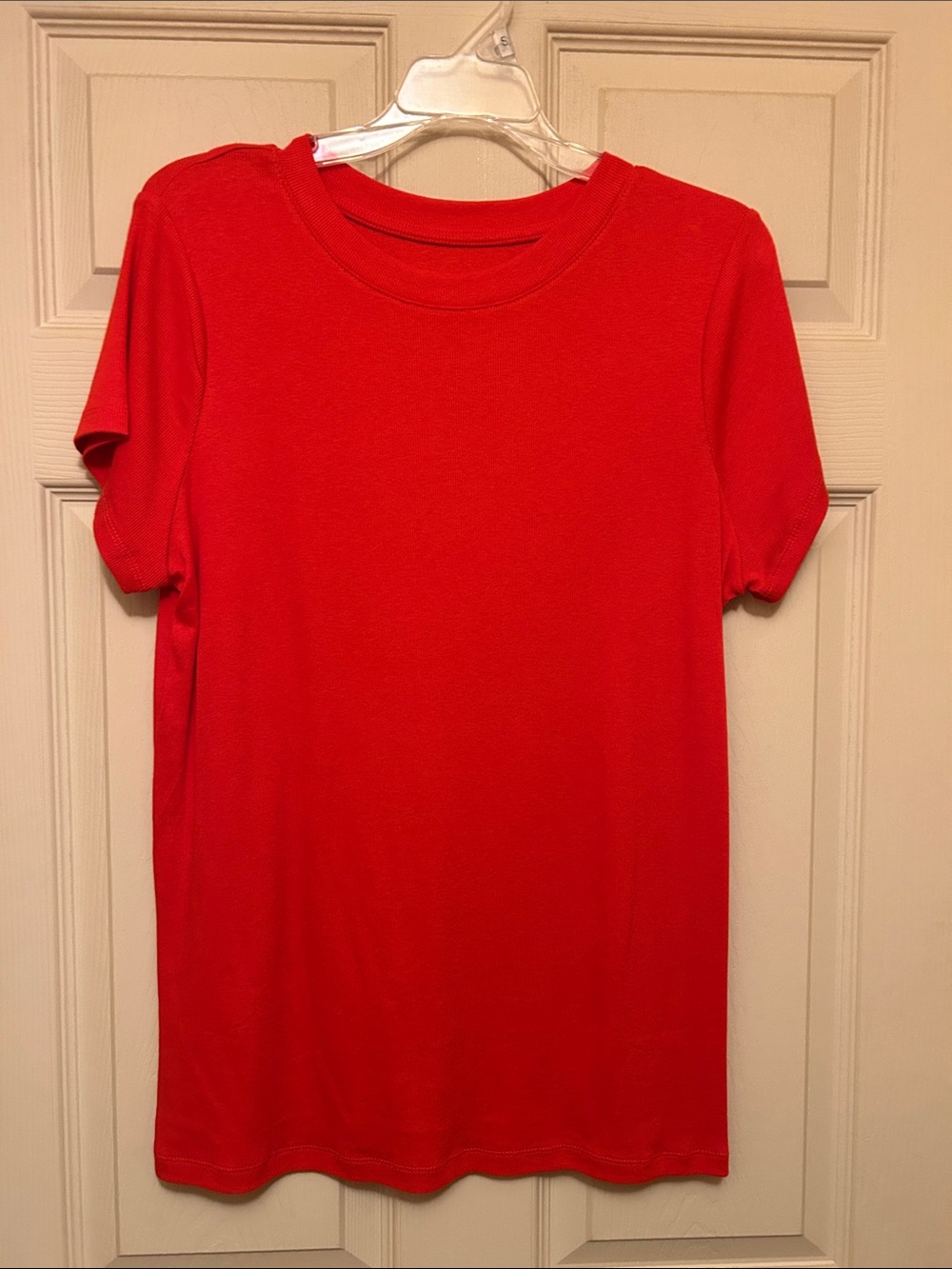 a new day Red Short Sleeve Crewneck T-Shirt